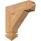 Ekena Millwork Traditional Arts & Crafts Smooth Bracket, Western Red Cedar, 3 1/2"W x 14"D x 14"H BKT04X14X14TRA03SWR - alternate 1